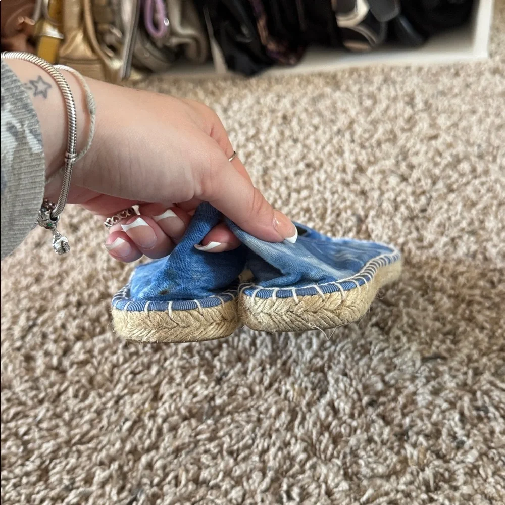 J. Crew Blue Tie-Dye Espadrilles